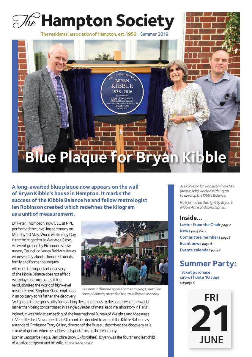 The Hampton Society Newsletter Summer 2019