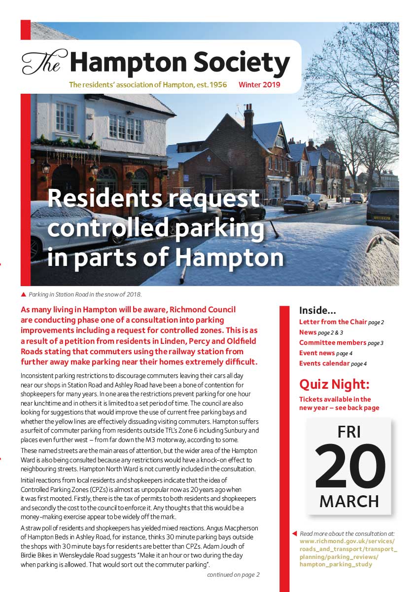 The Hampton Society Newsletter Winter 2019