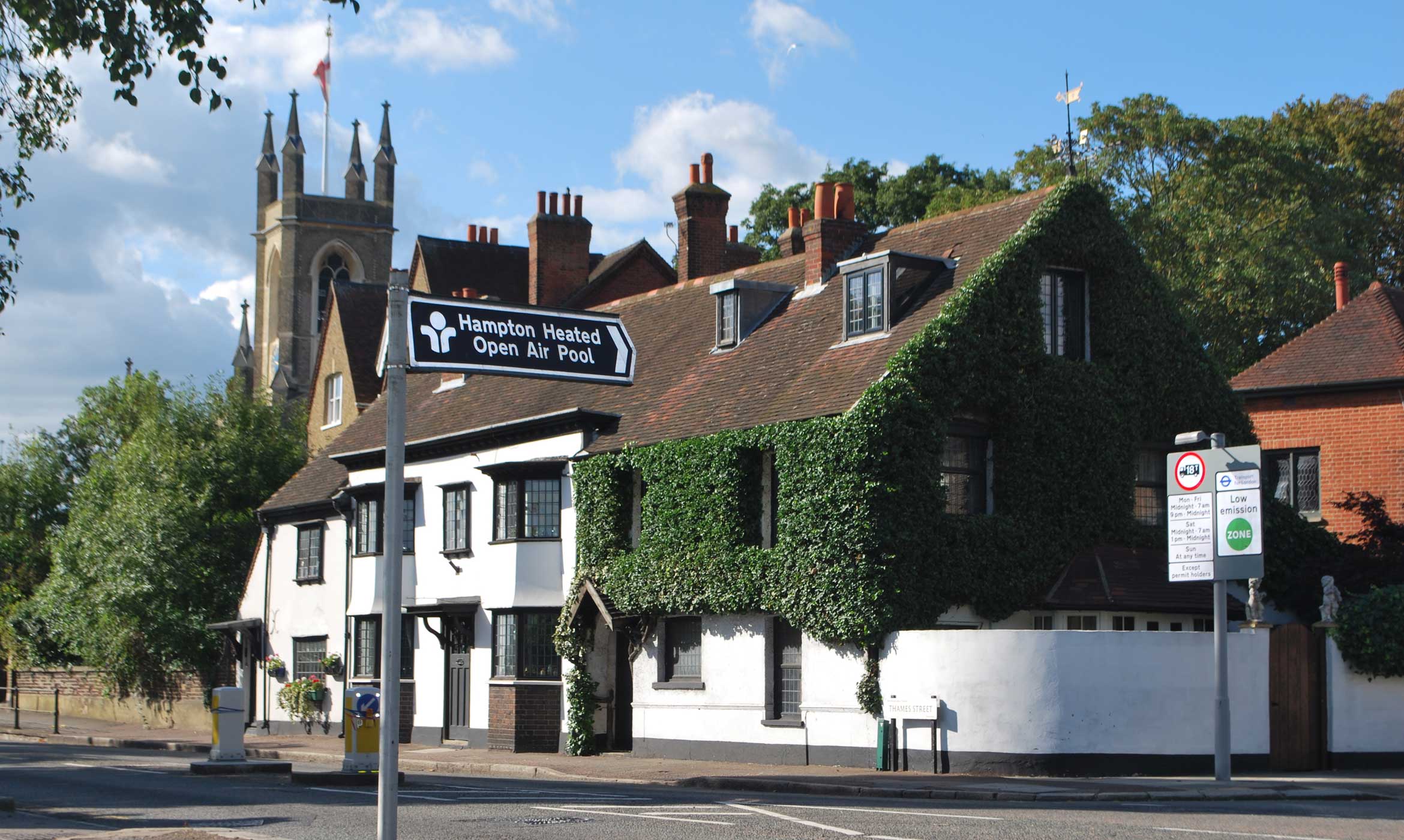 The Feathers and St Mary’s Church